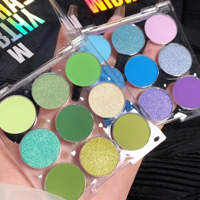 

16 Color Eye Shadow Matte Pearlescent Powder Delicate And Easy To Clear Eye Shadow Palette Green Spirit Cosmetics Eye Shadow