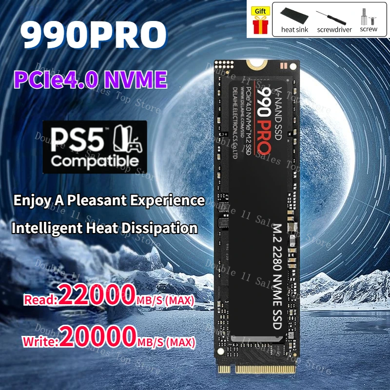 

Original M.2 990PRO NVME 4TB 1TB 2TB PCIe Hard Drive Disk Internal Solid State for Laptop SSD M.2 980 NVME 1TB 2TB PCIe