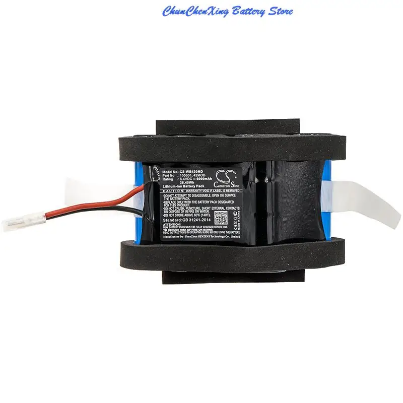 

Аккумулятор CS 6000 мАч для монитора Welch-Allyn Spot Vital Signs, 4200B-E1, 420TB-E1, 42N0B-E1, 42NTB-E1, 42M0B-E1,42MTB-E1