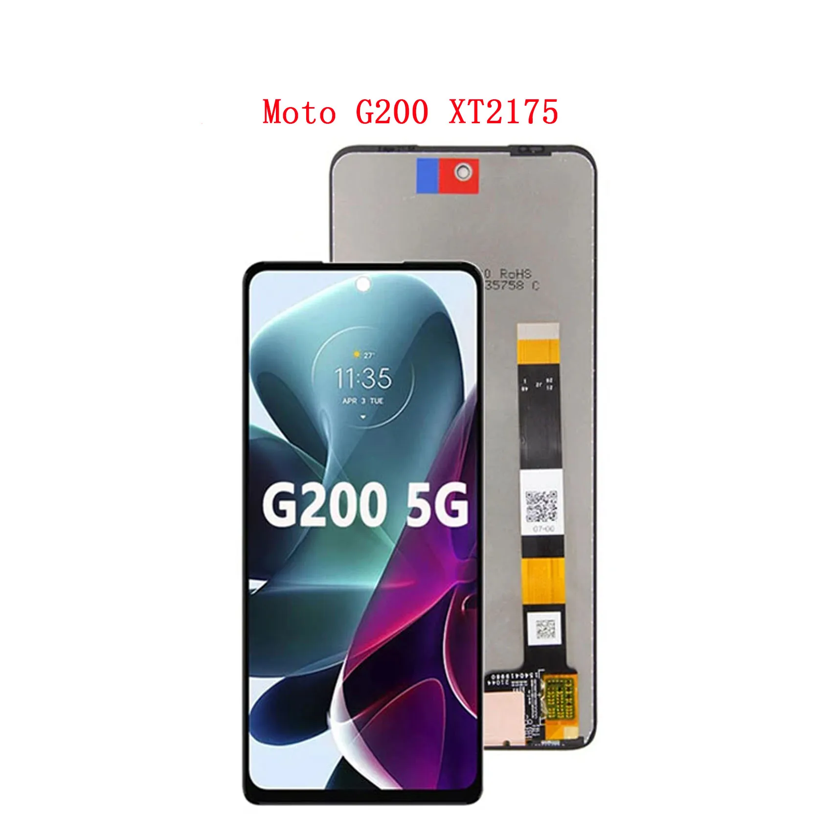 Для Motorola Oringinal Moto G200 XT2175 ЖК-дисплей дигитайзер сенсорного экрана в сборе замена G