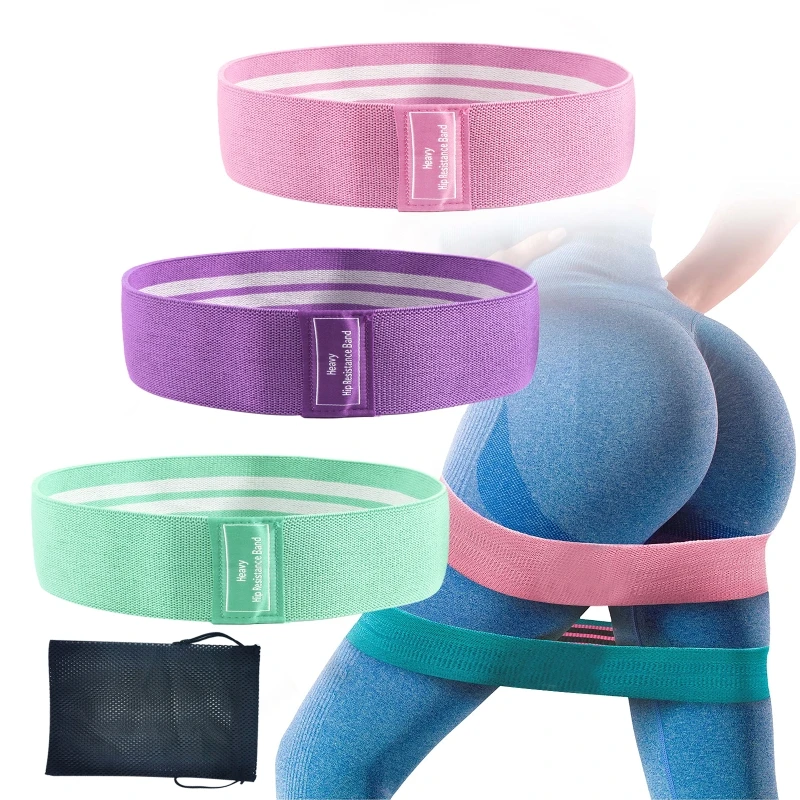 

3 Levels Resistance Band Booty Band Hip Band for Legs and Butt Exercise Band Heavy Resistance Loop Anti Slip Circle Hip