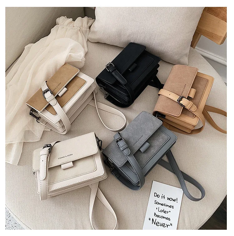 

Fashion Brand Women's Small Crossbody Bag Lightweight PU Leather Messenger Bag Flap Handbag Purse Summer Travel Bag for Female