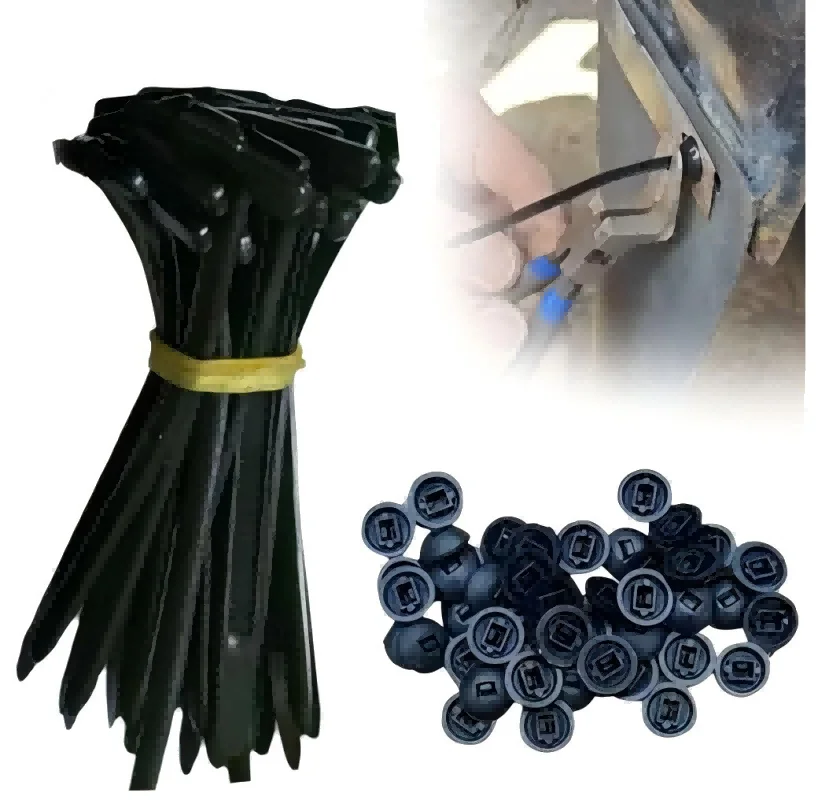 

Нейлоновые кабельные стяжки черные 90x20 мм