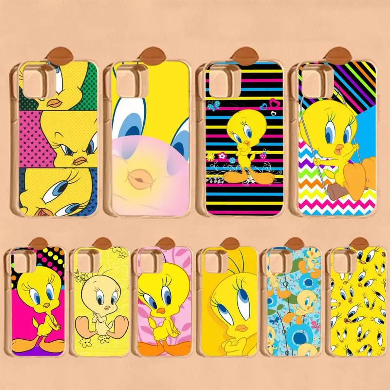 

Cartoon Tweety Bird Piolin Phone Case For iPhone 14 11 12 13 Mini Pro XS Max Cover 6 7 8 Plus X XR SE 2020 Funda Shell