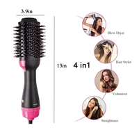 2022 new 1000w hair curler brush straightener comb hair dryer brush electric ion blow dryer brush volumizer curling hot comb
