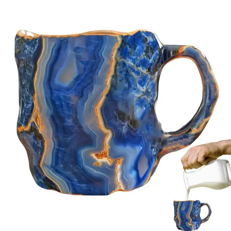 400 мл минеральная хрустальная кружка смоляные хрустальные кружки с ручками