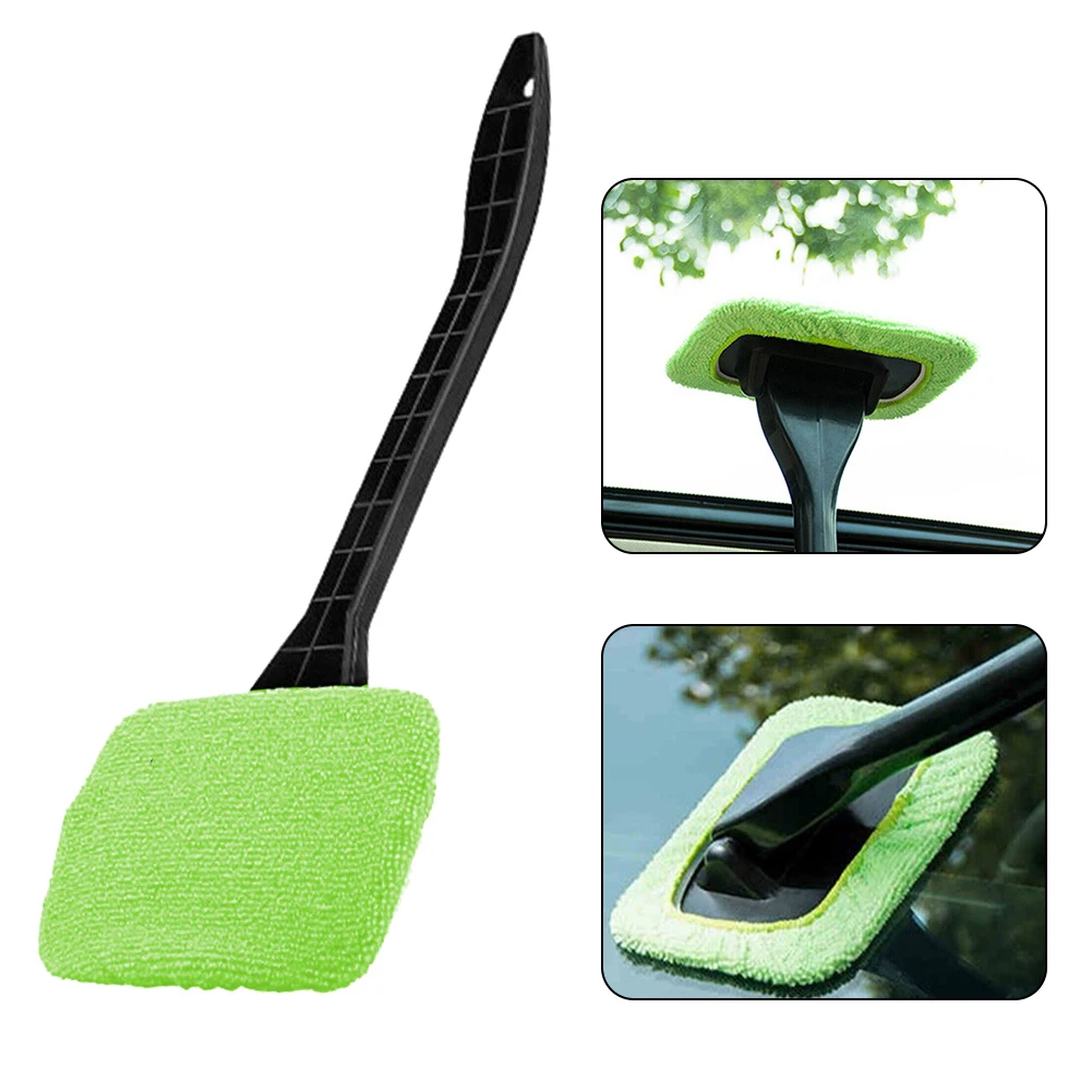 

Washing Tool Car Accessories Handle Bottom Plate 13x9cm 39cm Anti Skid Plastic Fabric For Windshield Inside Glass