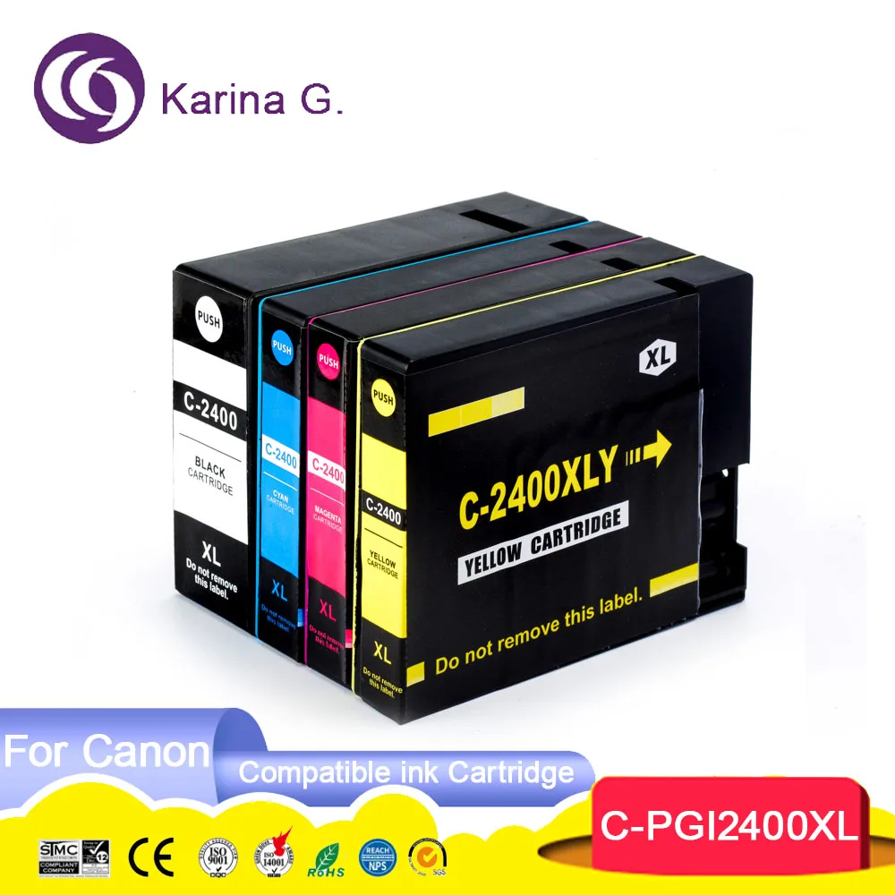 Чернильный картридж совместим с Canon PGI2400 PGI 2400 для MAXIFY IB4040 iB4140 MB5040 MB5140 MB5340 MB5440 и т. д.