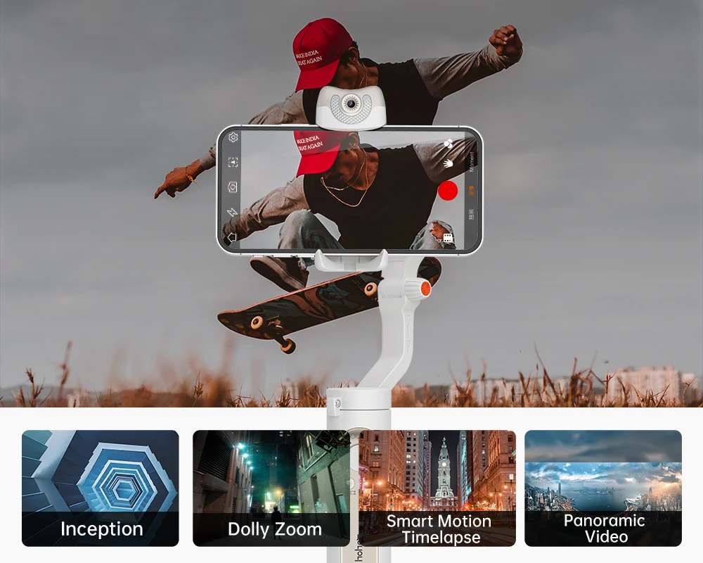 3-осевой складной карданный стабилизатор V2 259g с ИИ-отслеживанием ручной