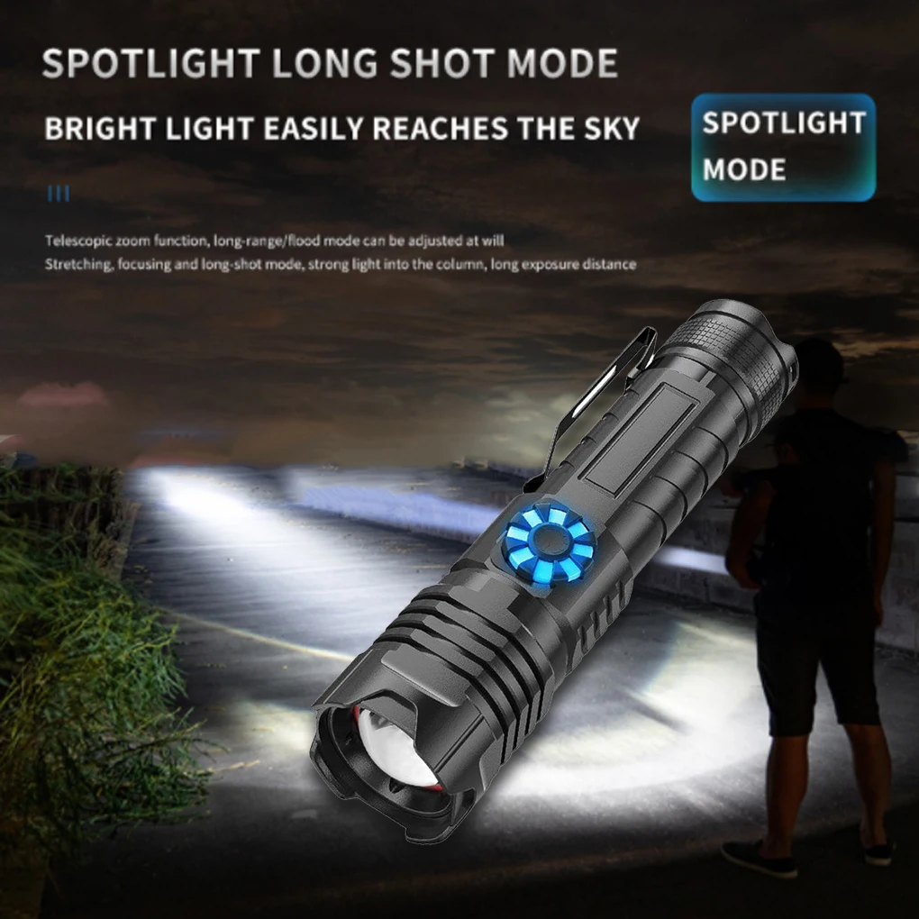 

Flashlight Intelligent Lamp Work Tactical Torch Rechargeable Multi-use