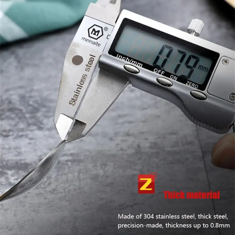 Посуда портативная антищелочная цельная вилка-ложка для пикника устойчивая к