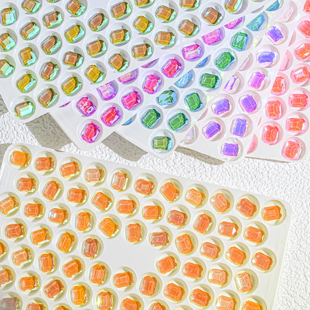 

50PCS Rhinestones for Nail Art Decorations Glass Diamond Charms Flat Back Gem Nail Art Accessories Luxury Manicure Decoration