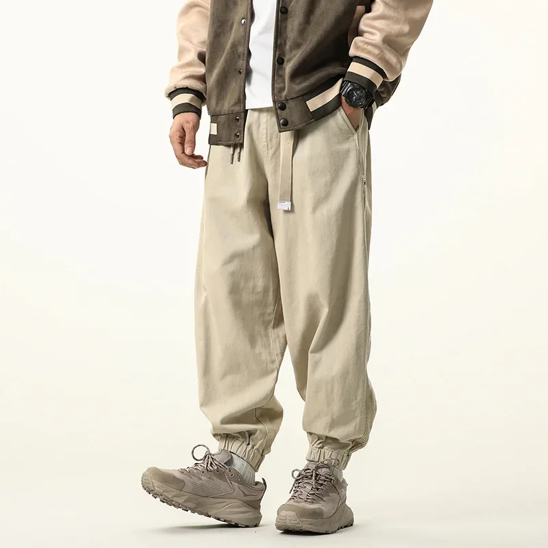 Модные мужские новые свободные повседневные брюки в Корейском стиле