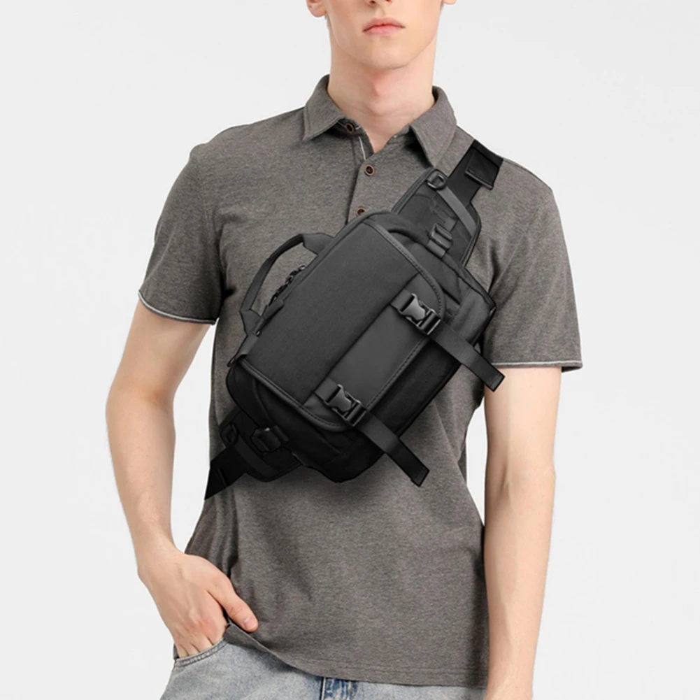 

5L Camping Hiking Laptop Waist Storage Bags Waterproof Casual Traveling Cycling USB Charging Chest Bags for Men Women Phones Key
