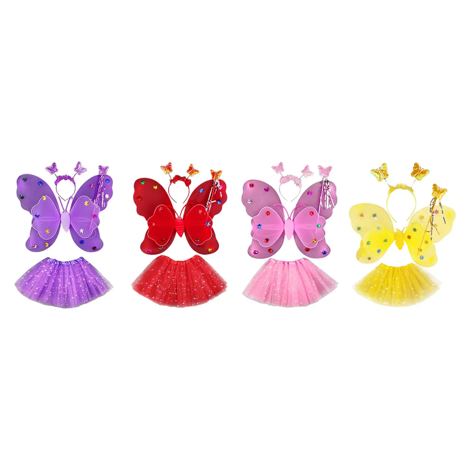 

Детский костюм для косплея принцессы, сказочный костюм принцессы с крыльями бабочки для выступления на сцене, праздника, дня рождения