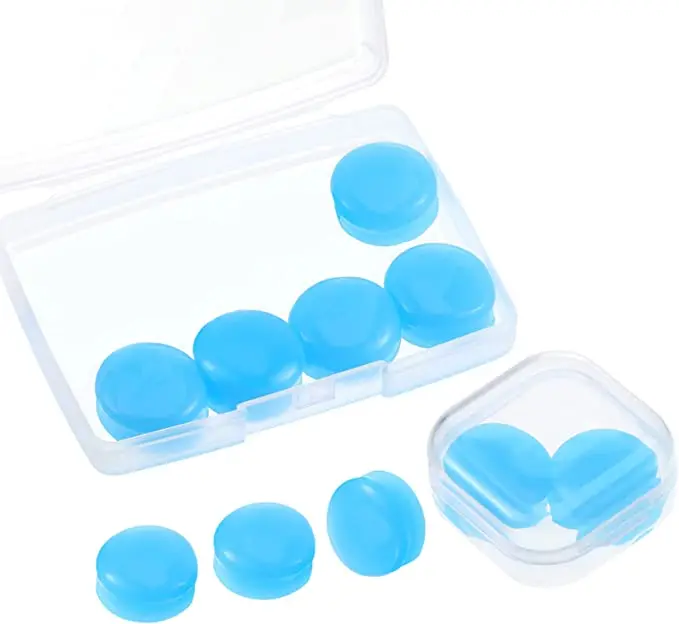 

2 Boxes Sleeping Earplugs Noise Reduction Silicone Swimming Eartip Portable Ear Tip Home Office Reusable Work Reading