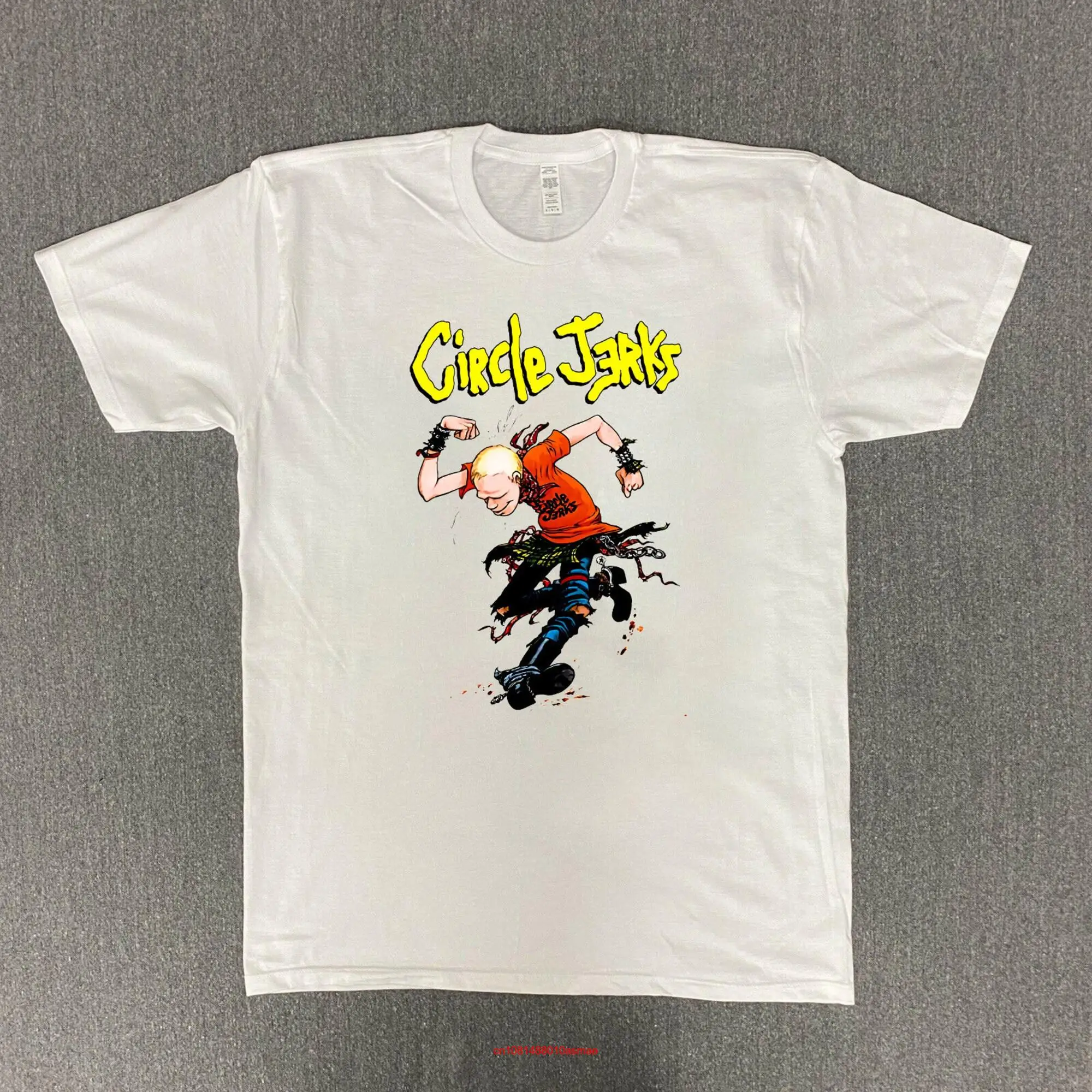 Футболка с логотипом рок-группы Circle Jerks белая футболка длинным или коротким