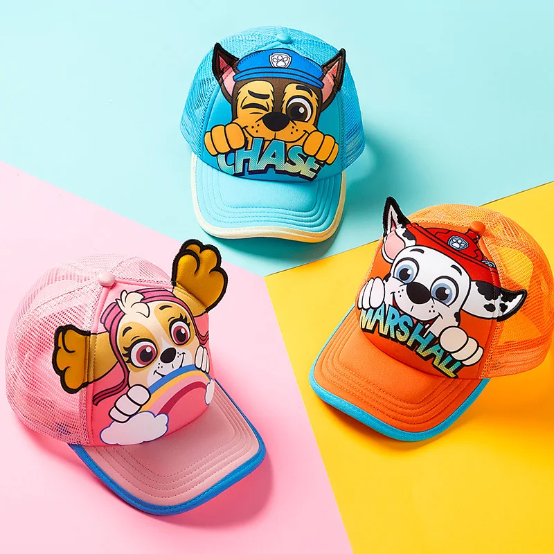

2023 New Paw Patrol Children's Baseball Cartoon Figures Chase Skye Party Kids Summer Hat Boys Girls Caps Kids Toy Birthday Gifts