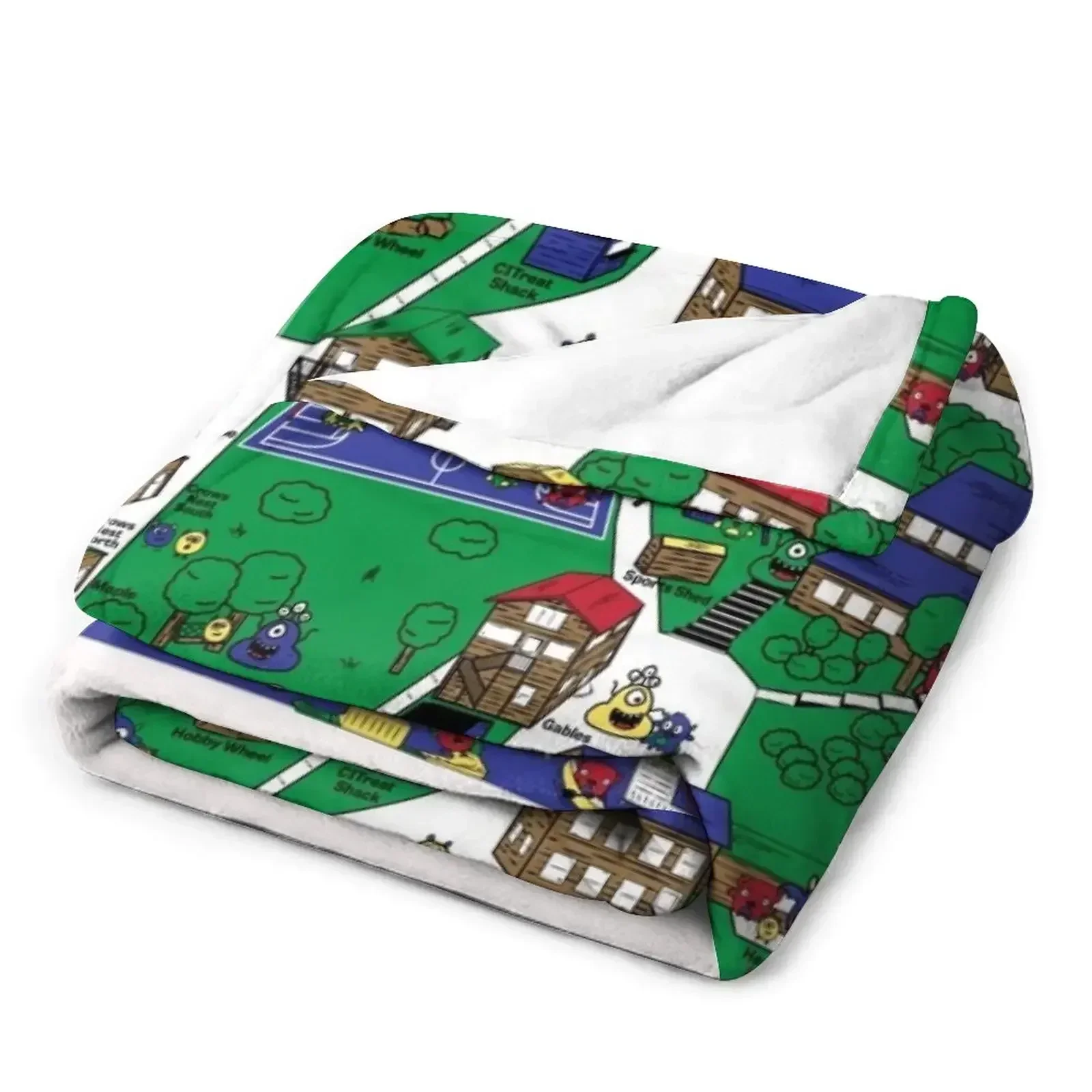 Одеяло с картой лагеря Beber лохматое декоративное одеяло для дивана