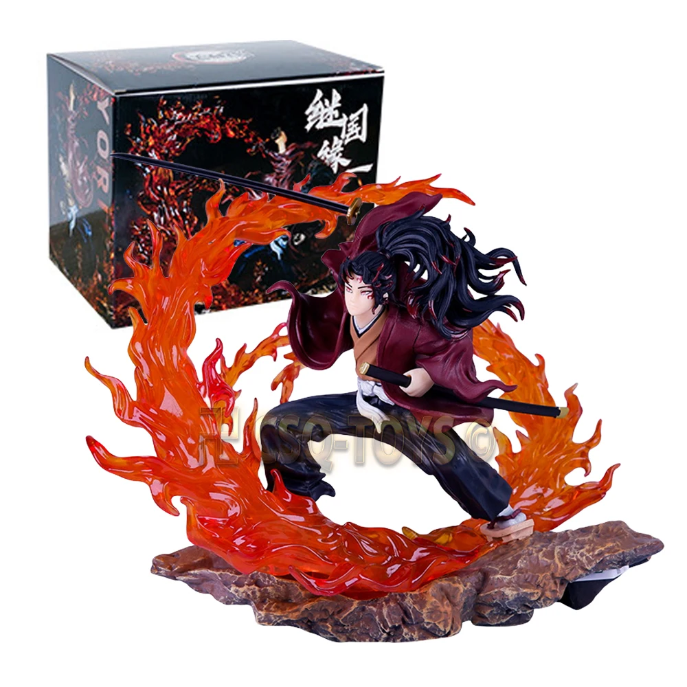 

Demon Slayer Anime Celebrity Gearspring One Kokushibo Action Figure Swordman Model Statue Collection Gifts Chassis Decoration