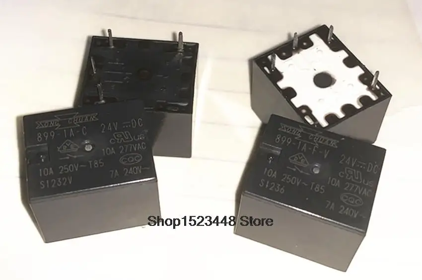 

New Origin 2PCS/LOT 899-1A-C 24V 899-1A-C-24V DC 899-1A-F-V 24V 899-1A-F-V-24V DC 10A PIN-4