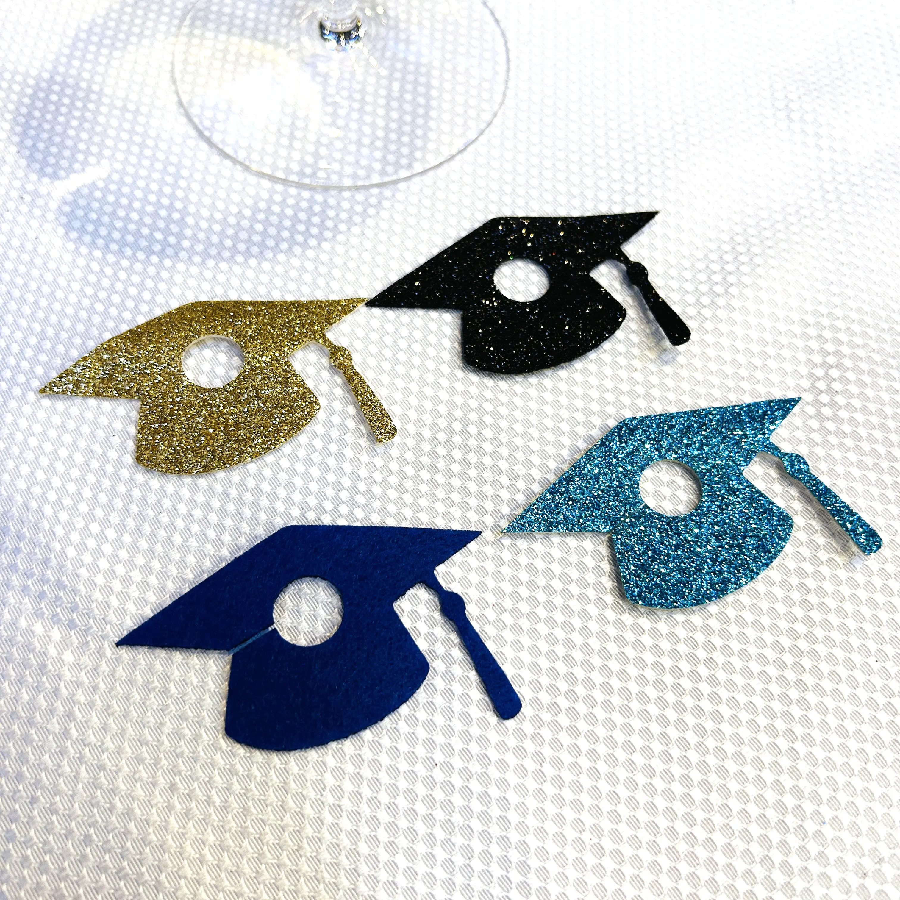 Маркеры для вина выпускного вечера бирки напитков блестящая фетровая резка