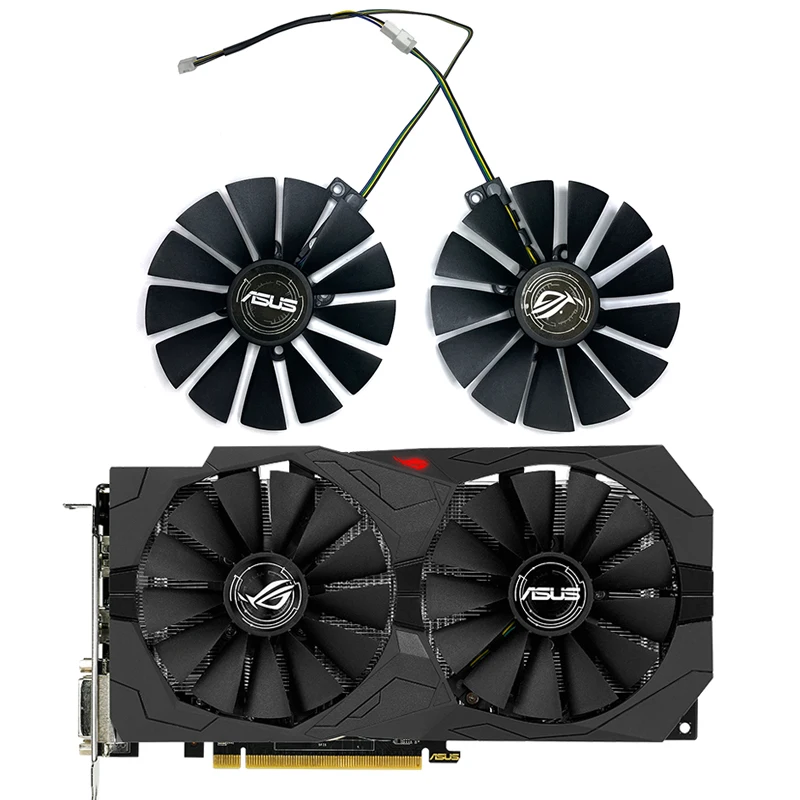 

95mm FDC10M12S9-C 4pin VGA Fan For ASUS STRIX RX470 RX570 RX580 GTX 1050Ti GTX 1070 Ti Gaming 4PIN Graphics Cooling Fan