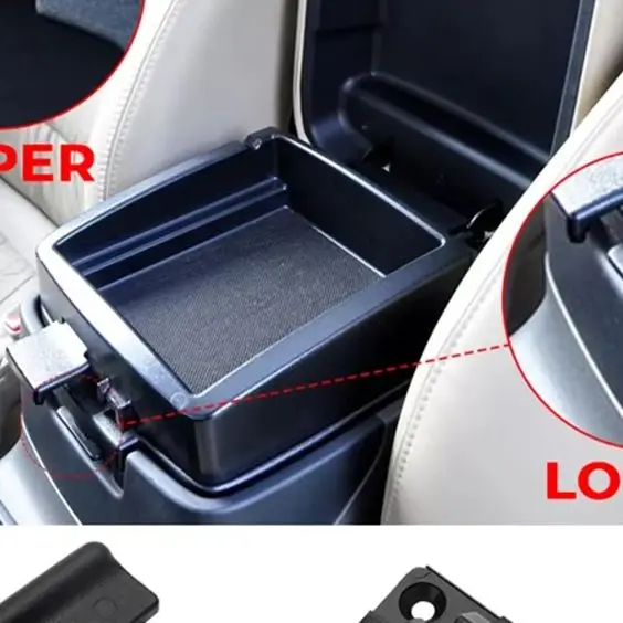 Фото Крышка замка переключателя MR532555 / MR532556 для Mitsubishi Montero / Pajero 2000-2020 – верхняя и нижняя защелка подлокотника для MK3/MK4 №1
