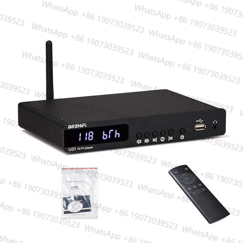 Фото BRZHIFI U01 Устройство для воспроизведения музыки без потерь с поддержкой APE, декодер ES9038, цифровой проигрыватель, Bluetooth 5.0 №4