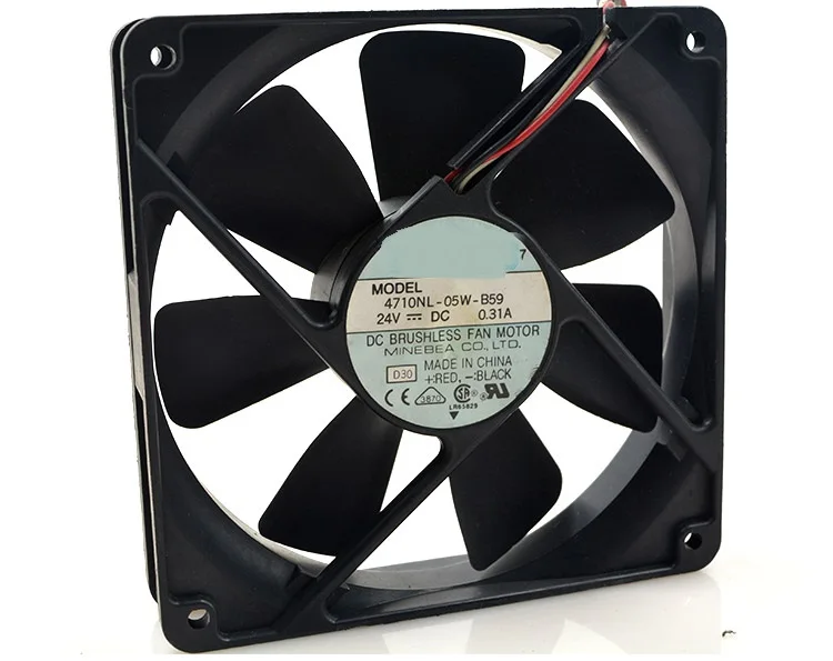 

Новый оригинальный 4710NL-05W-B59 24 В 0.31A 12025 12 см инверторный двойной шариковый вентилятор