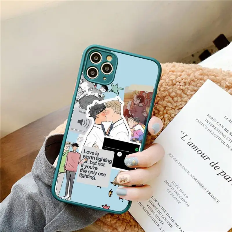 Heartstopper Phone Case for iPhone 14 11 12 13 Mini Pro Max 8 7 Plus X XR XS MAX Translucent Matte Cover