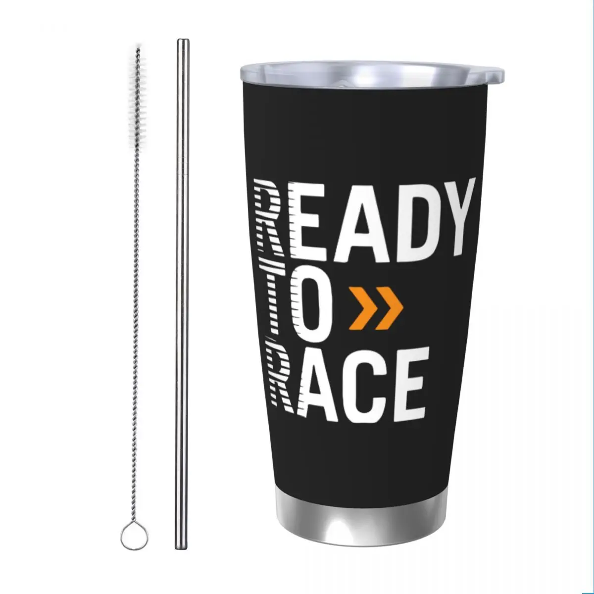 Термокружка с крышкой для трубочек 20 унций