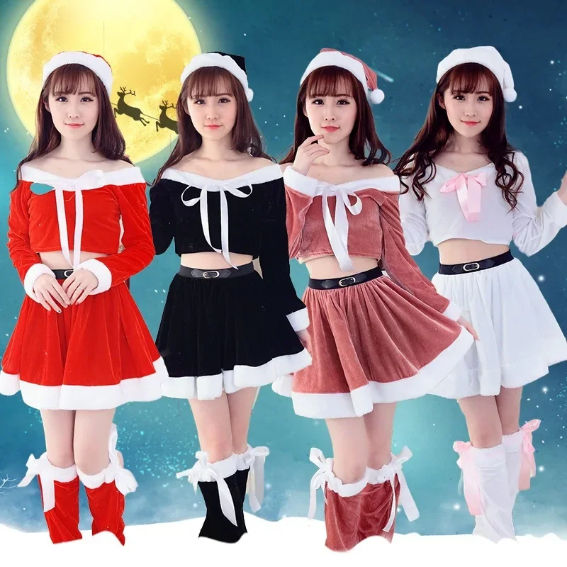 

Сексуальный и милый женский комплект для ночного клуба, женское сценическое однотонное платье с подвесным воротником, золотой бархат