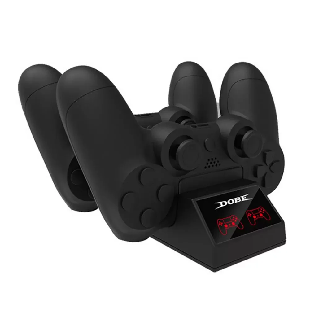 

NEW2023 Portable Battery Charger Dual Charging Dock Station For Playstation PS 4 USB Charger For PS4 Wireless Controller Chargin