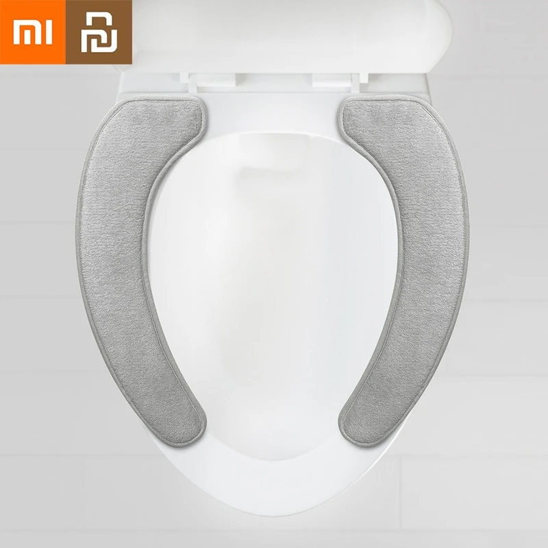 

NEW2022 Xiaomi Youpin Toilet Seat Antibacterial Plush Household Toilet Sticker Paste Type Seamless Toilet Seat Gasket Keep Warm