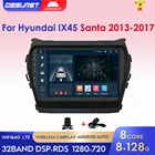 Автомагнитола на Android 10 для Hyundai IX45 Santa Fe 2013 - 2015 2017, мультимедийный плеер, 2 Din, GPS-навигация, стерео, 4G, Wi-Fi, DSP, SWC, BT