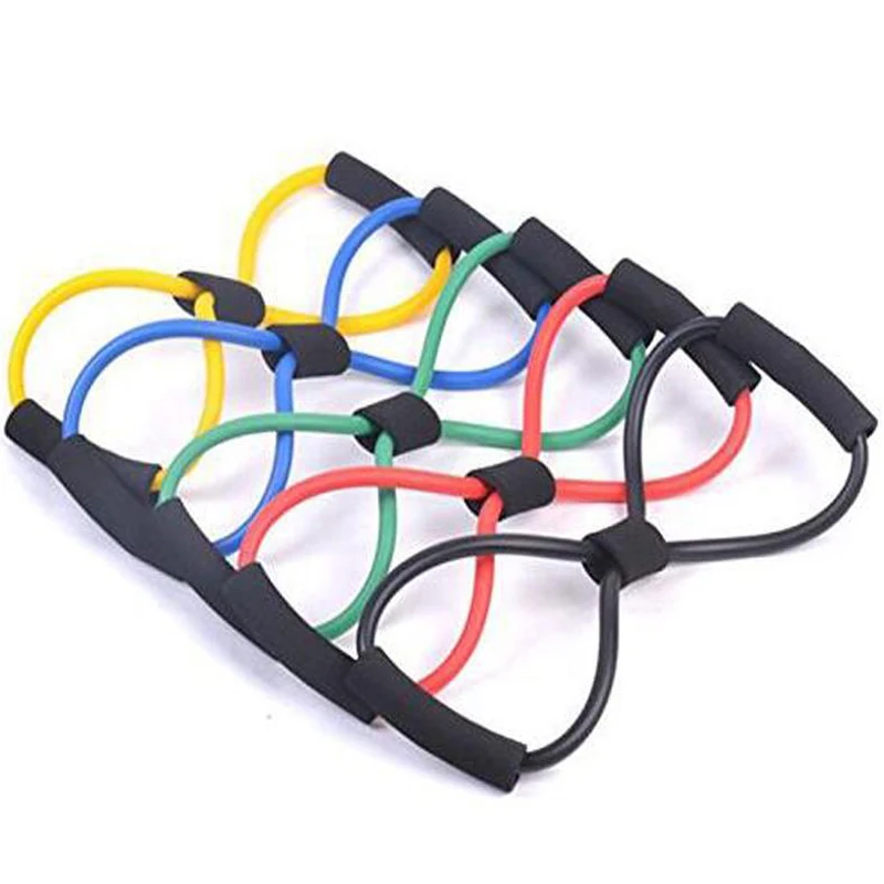 

Eight-character Chest Developer Fitness Resistance Band Tension Back Stretch Belt Home Train Device Elastic Rope Exercise Puller