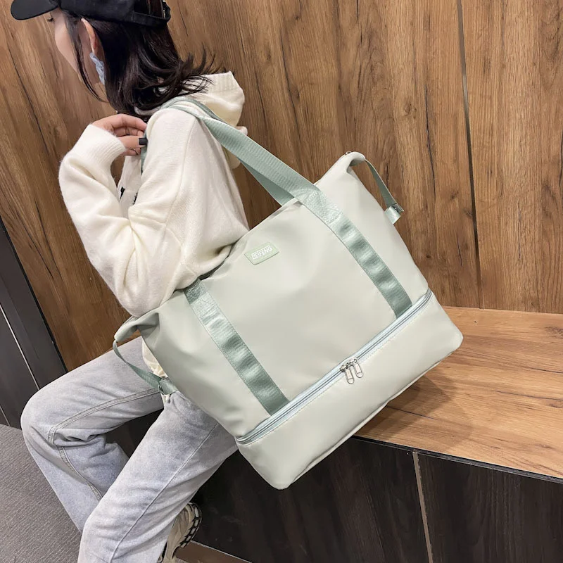 hand-held bag  Korean version  outdoor short distance business trip  luggage  dry wet separation sports and