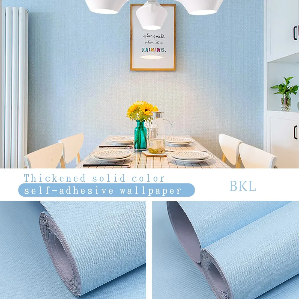 Матовые однотонные обои Macaron наклейки для обновления мебели кабинета Виниловая