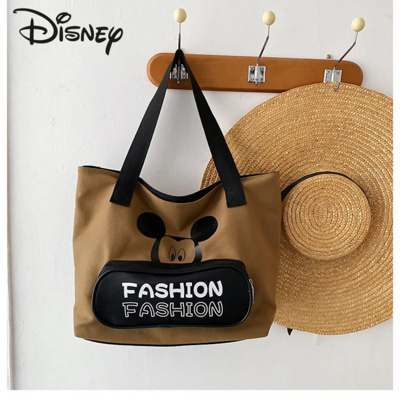 Disney Mickey Luxury Brand Women's Bag Large Capacity Commuter Casual Bag Cartoon Versatile Multifunctional Storage Shoulder Bag