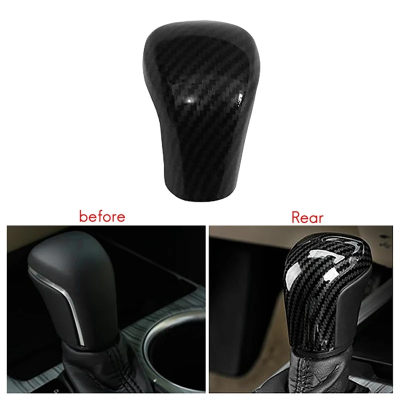 

NewCarbon Fiber ABS защитный чехол для ручки переключения передач автомобиля подходит для Toyota C-HR CHR 2020 аксессуары для переключения передач