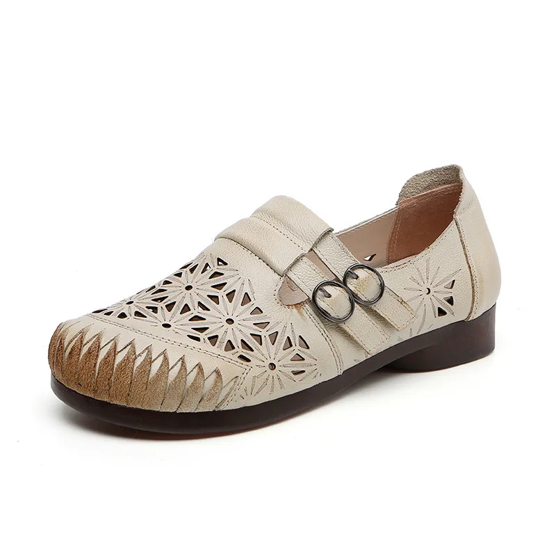 

Spring And Autumn Retro Comfortable Flat Shoes