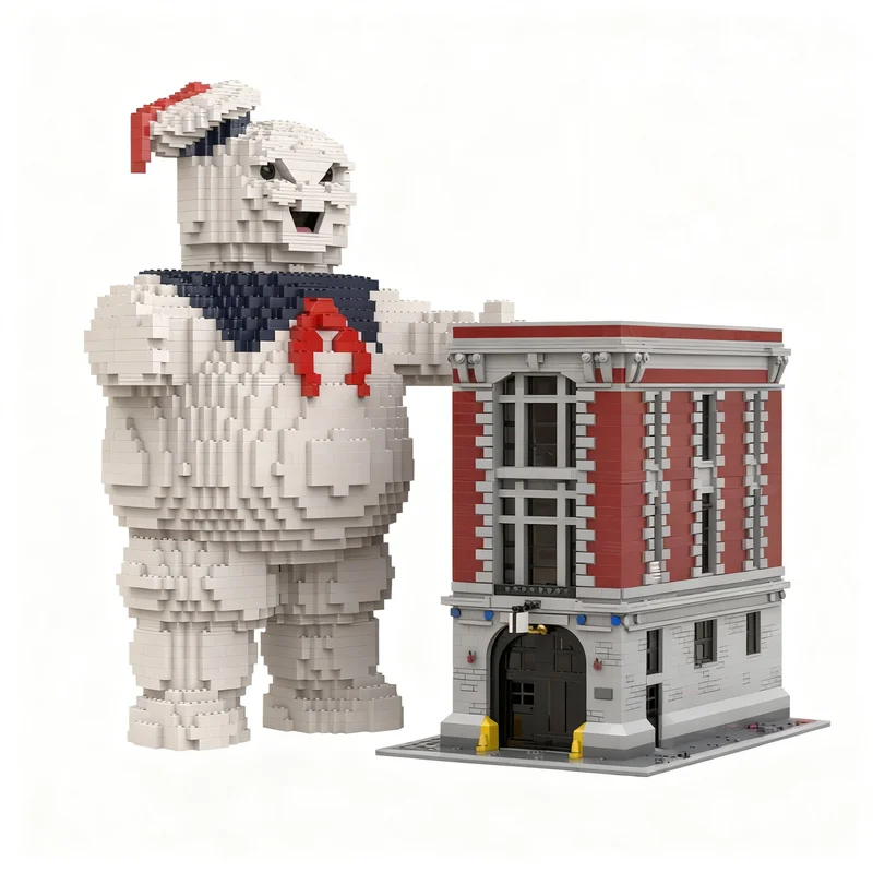 4242 детали MOC Creator Stay Puft Marshmallow MAN, модель из строительных блоков, игрушки, архитектура, рождественские подарки, коллекция, 3D-образование (art.: 3920dcd2b10e7) - 3920dcd2b10e7