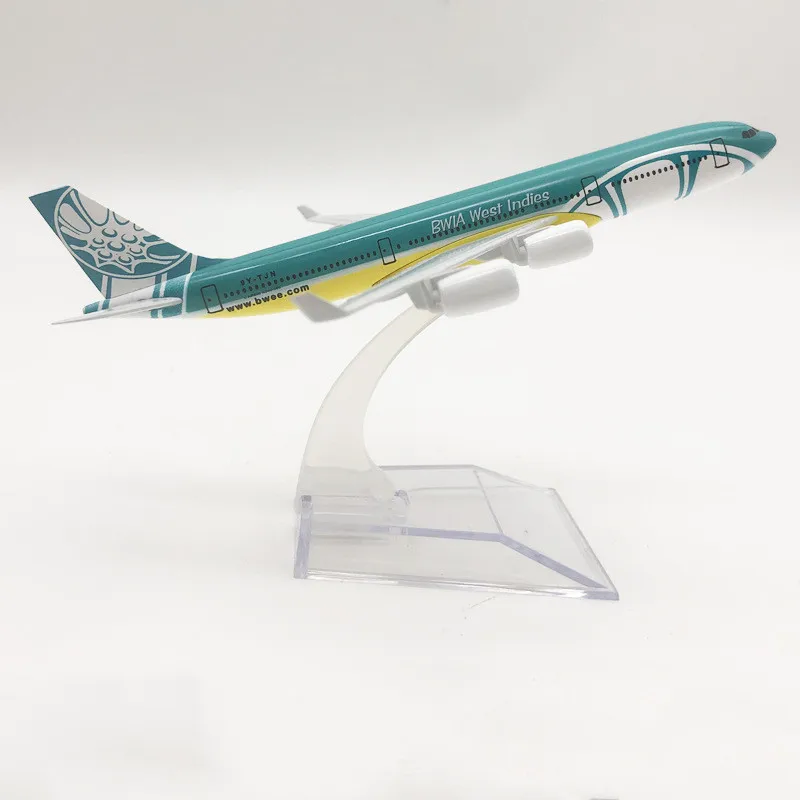Модель самолета Air BWIA WEST Indies Airways A340 16 см
