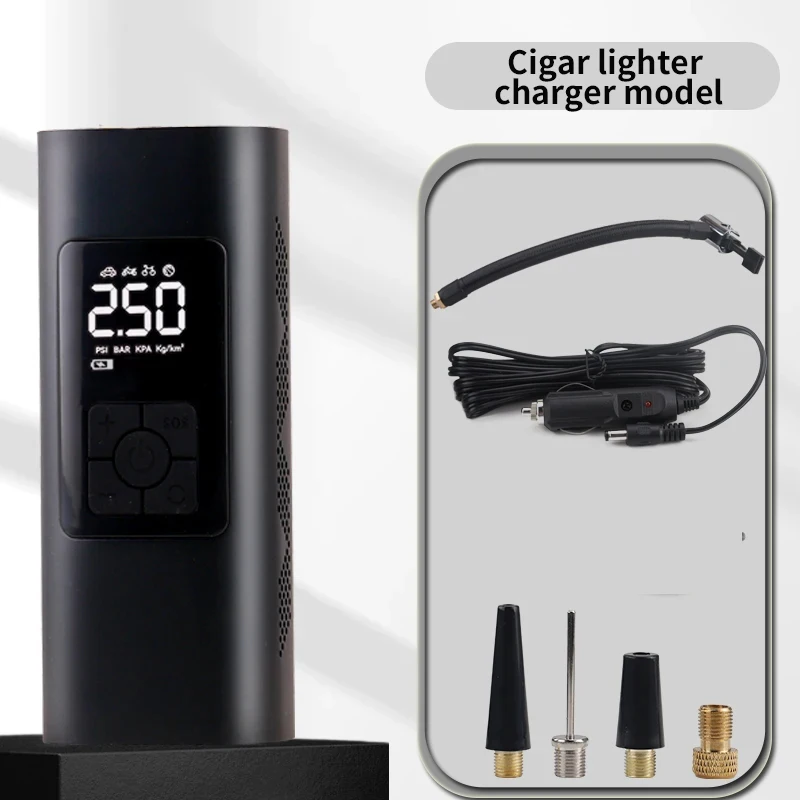 

насос автомобильный компрессор автомобильный насос для велосипеда компрессор аккумуляторный насос для велосипеда электЭлектрический воздушный насос для шин, портативный компрессор с цифровым дисплеем, 150psi, для мячей