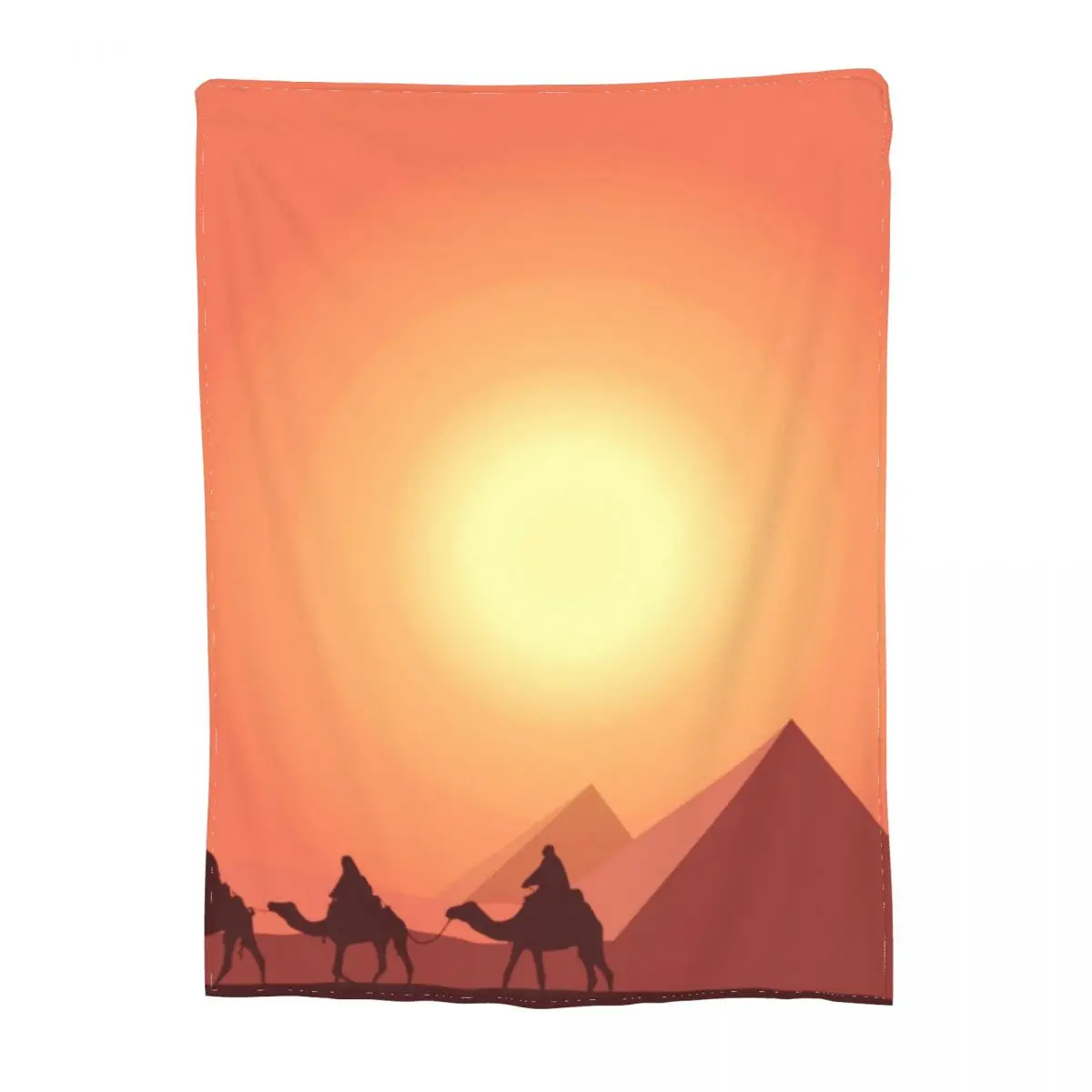 

Супермягкое флисовое покрывало для кресла с принтом верблюда