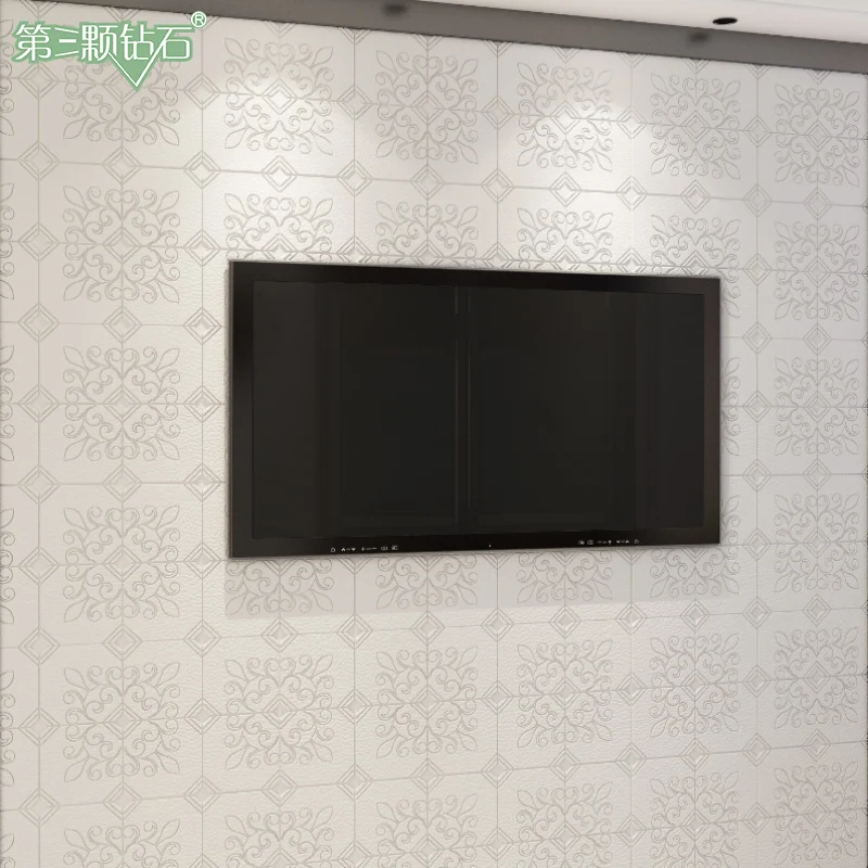 

3 d TV setting wall wall guest contracted anti-collision sticker ceiling decoration web celebrity since the roof wall stickers