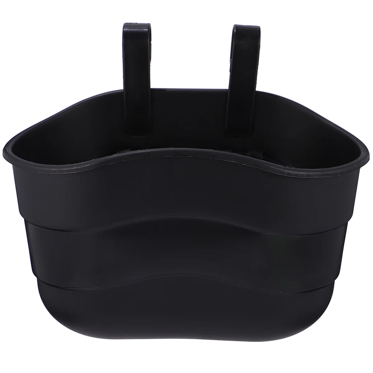 

Bike Basket Front Handlebar Lift Off Baskets with Holder Lid for Bike Accessories ( Black )