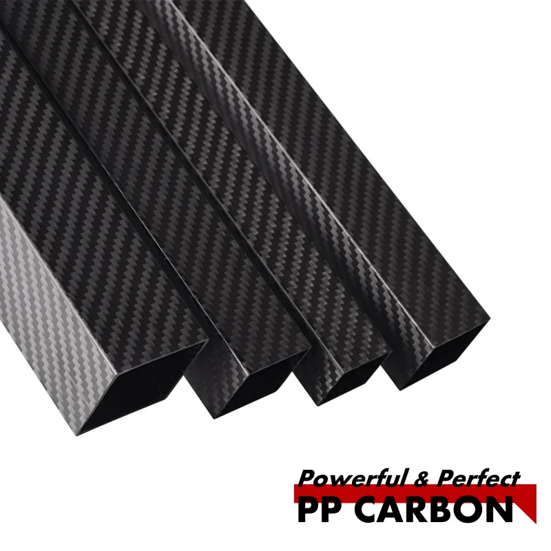 1Pcs Length 500mm OD 24mm 25mm 28mm 30mm 32mm 35mm 36mm 38mm 40mm High Strength Twill Matte Surface 3K Carbon Fiber Square Tube - купить по