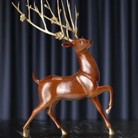 ihome pure copper deer ornaments landscape sculpture copper handicraft ornaments living room office car home decorations